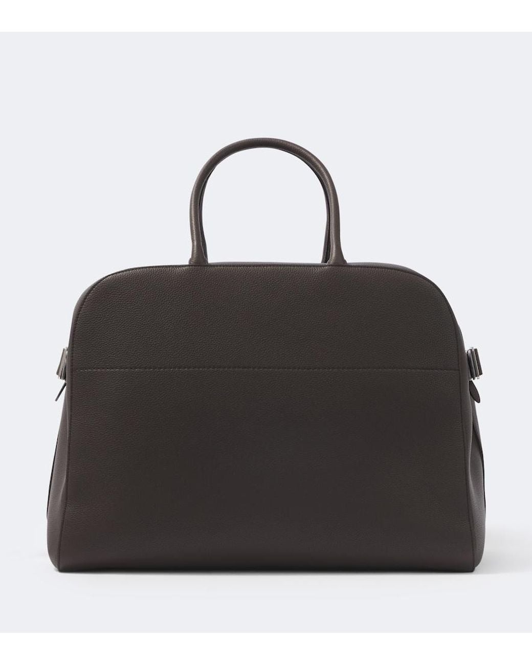 The Row Black Marco Leather Duffel Bag for men