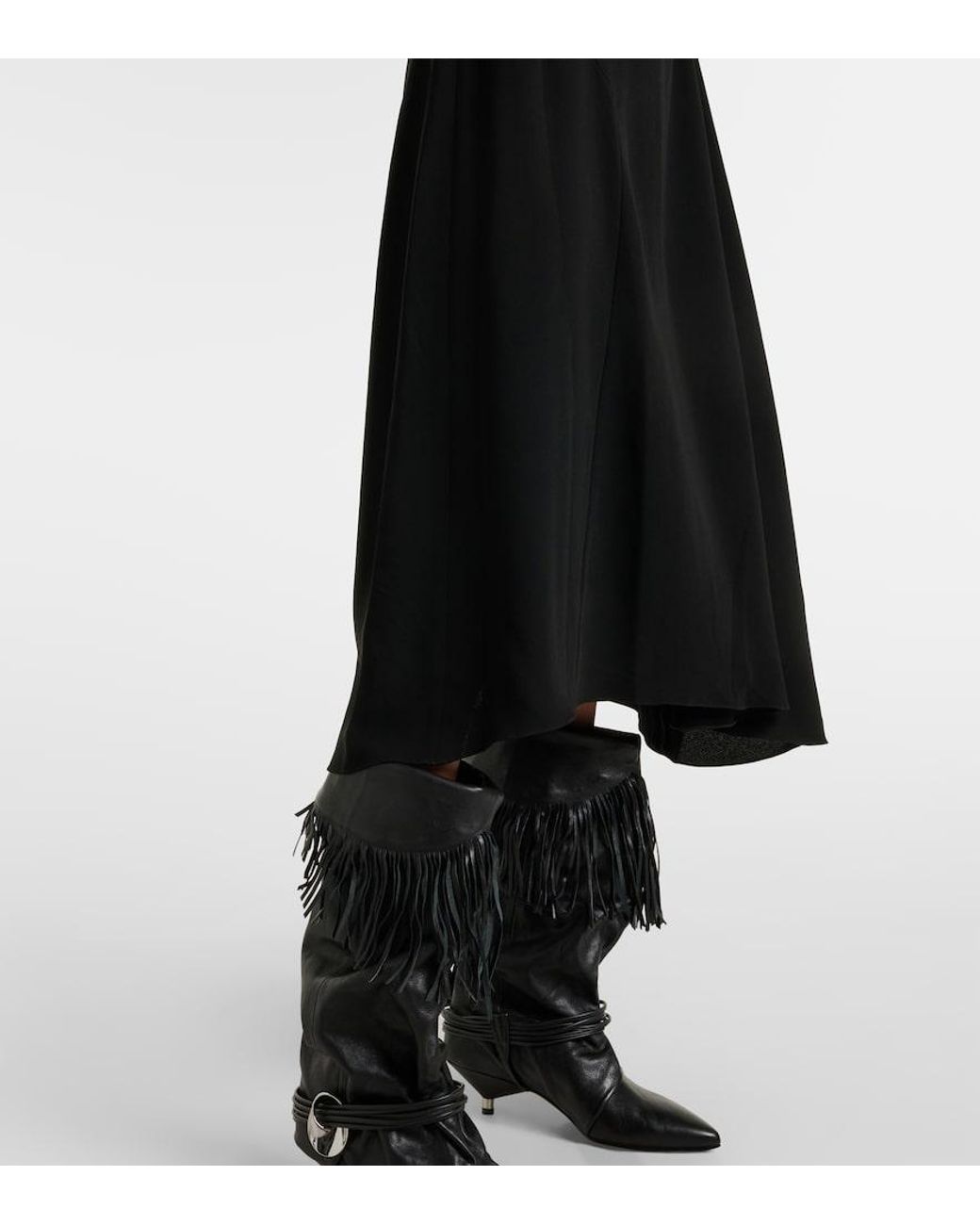 Isabel Marant Black Leronia Sequined Midi Dress