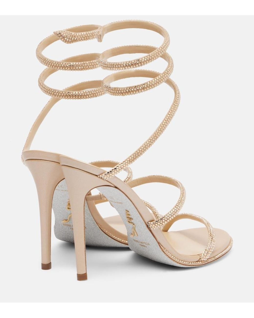 Rene Caovilla Natural Cleo Sandals