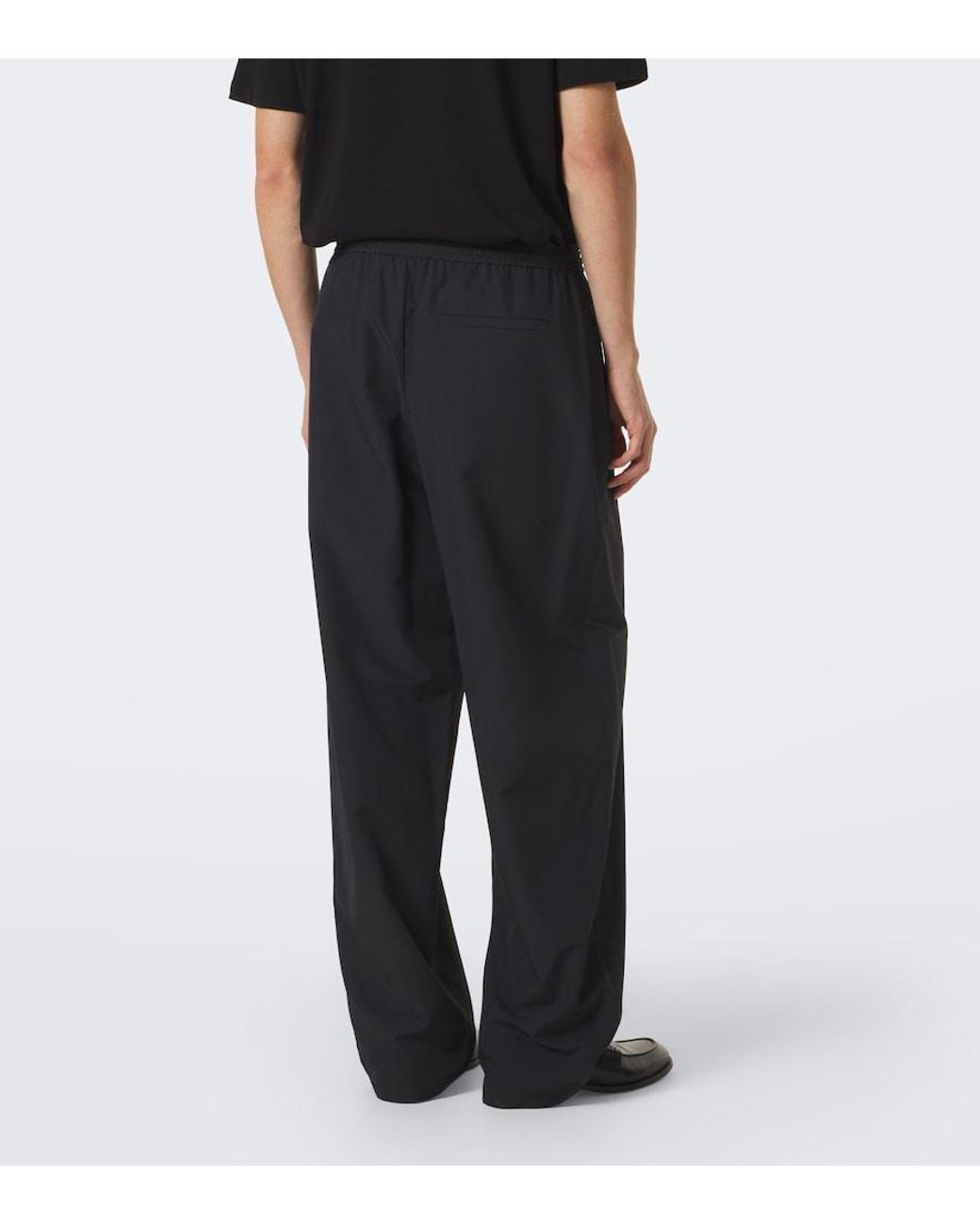 Jil Sander Blue Technical Wide-Leg Pants for men