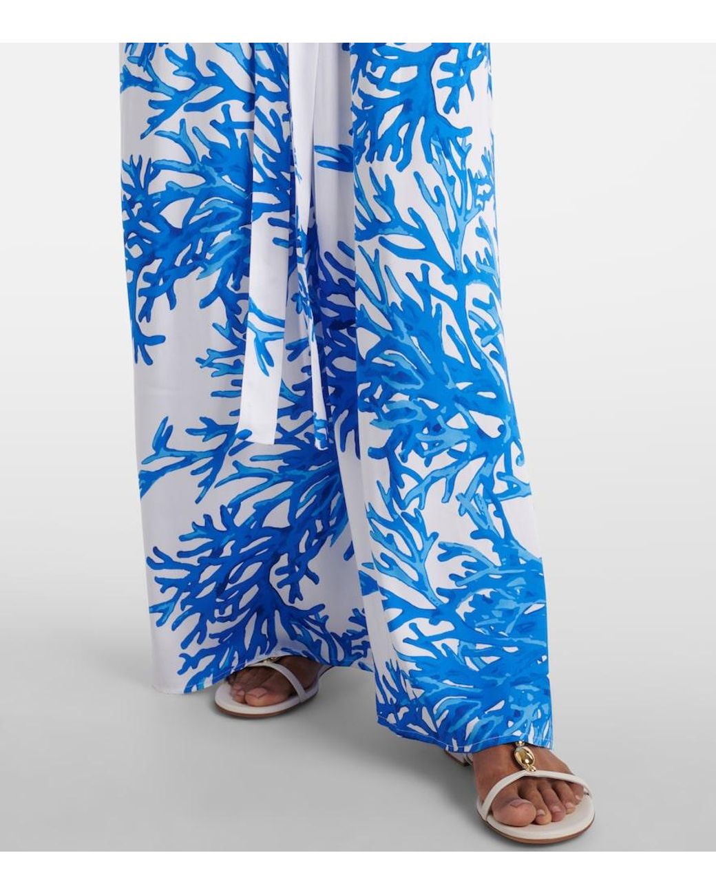 Melissa Odabash Blue Eloise Printed Maxi Dress
