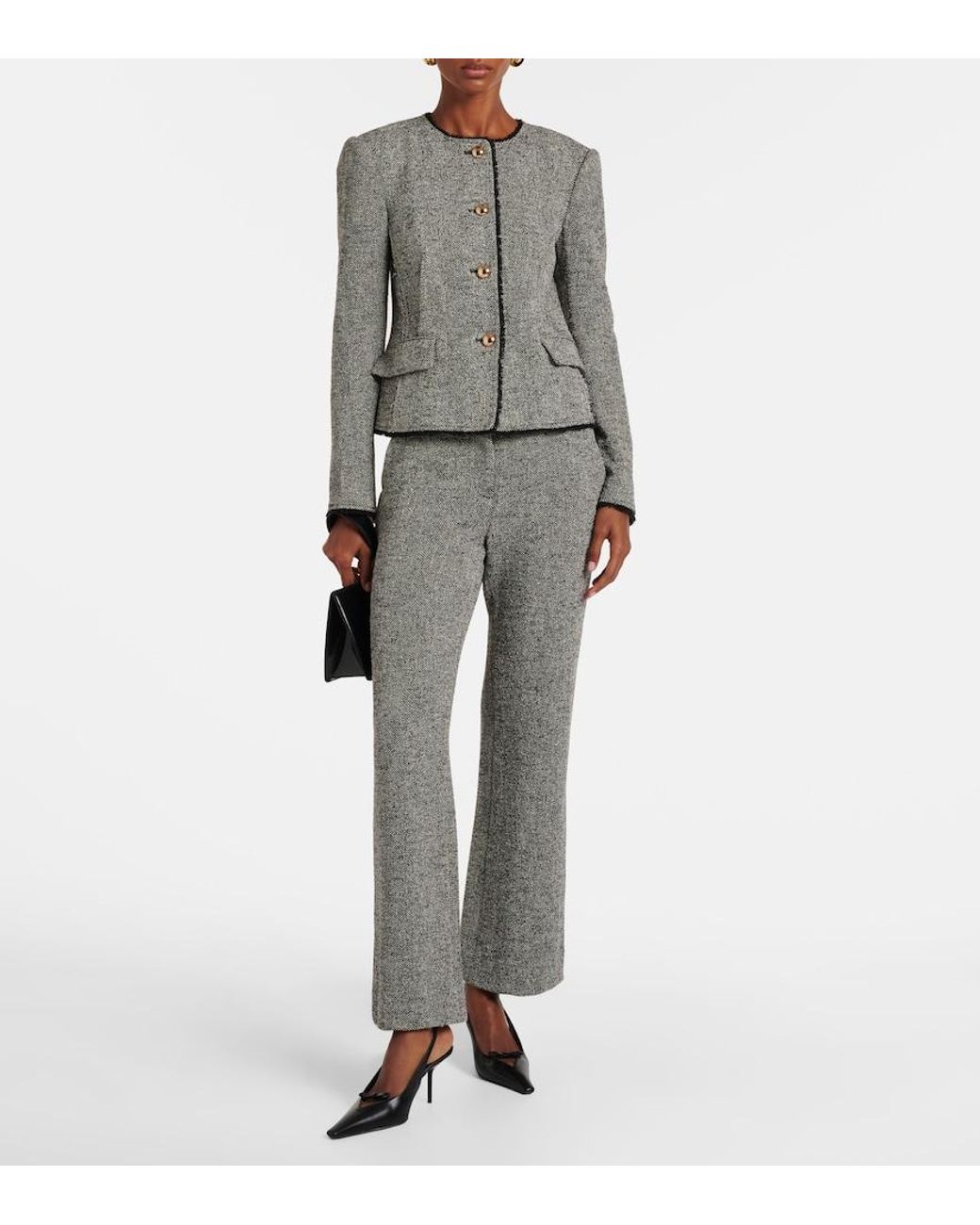 Jonathan Simkhai Gray Jamyson Straight Pants