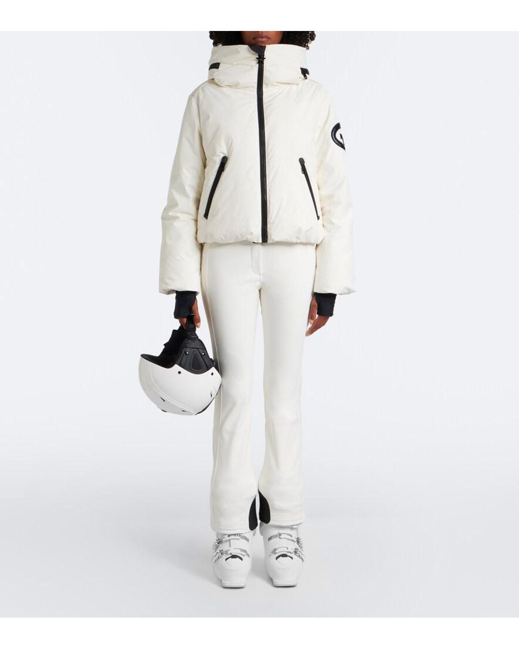 Goldbergh White Porter Hooded Ski Jacket