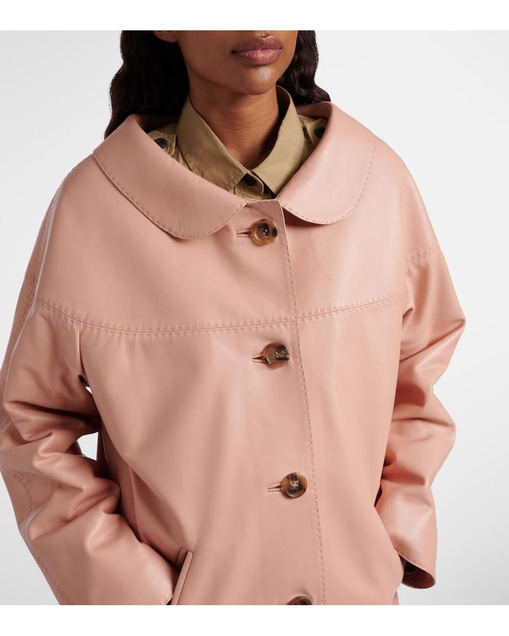 Prada Pink Leather Jacket