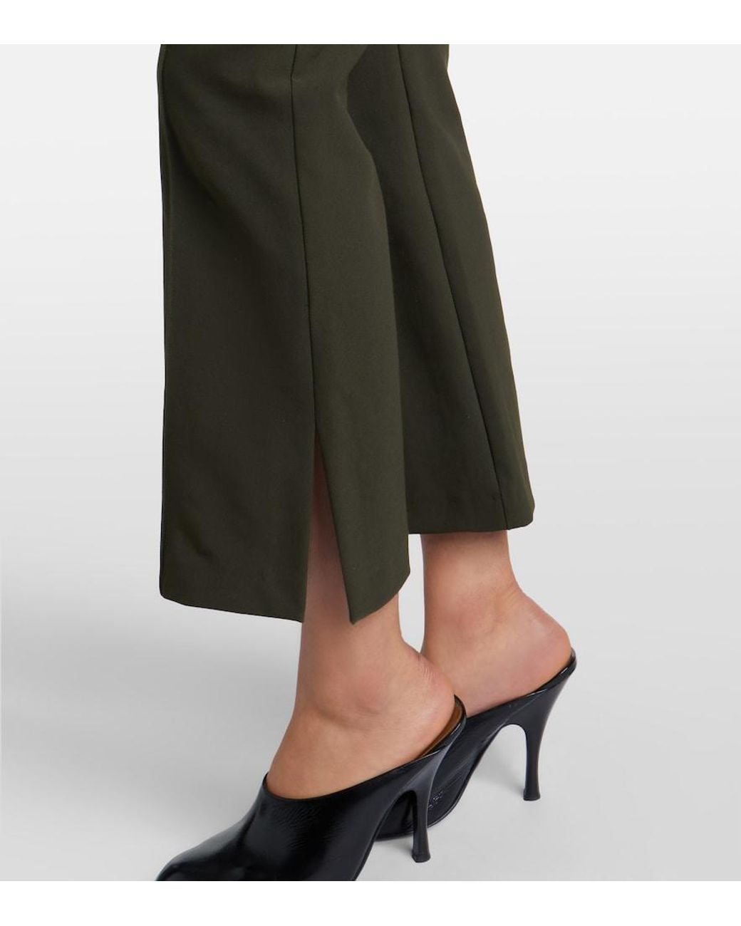 Vince Black Cropped Flared Pants
