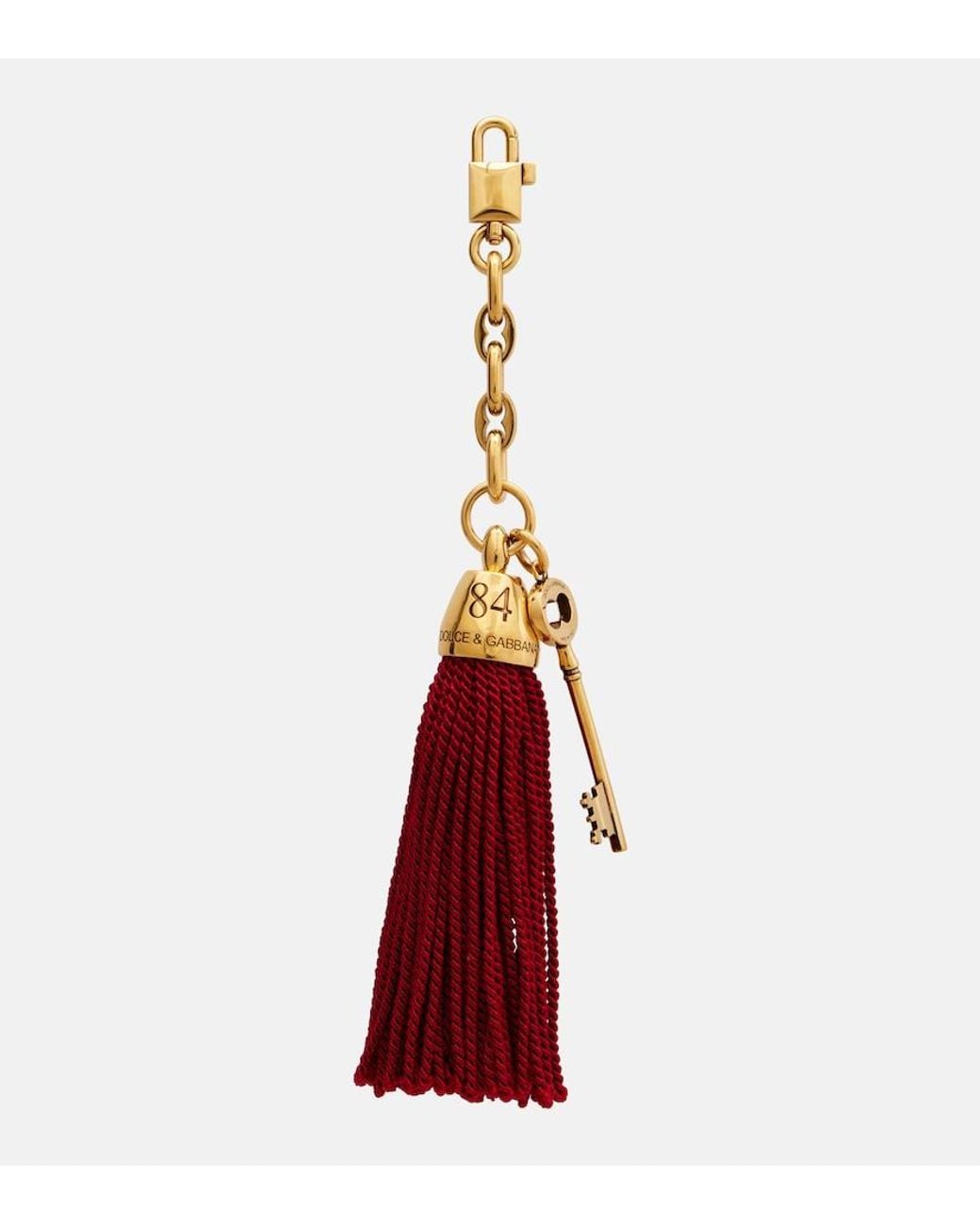 Dolce & Gabbana Red Fringed Bag Charm