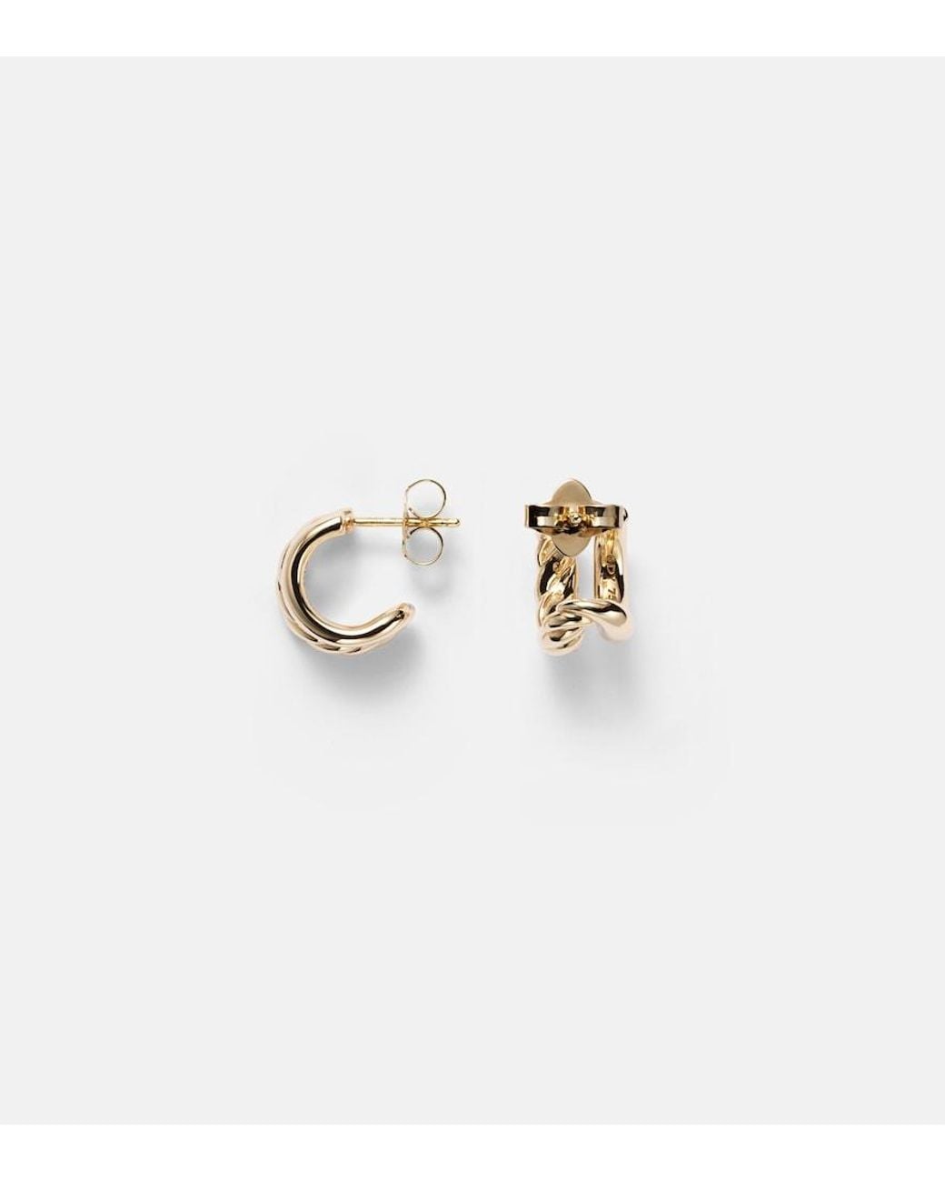 David Yurman White Dy Mercer 18Kt Hoop Earrings