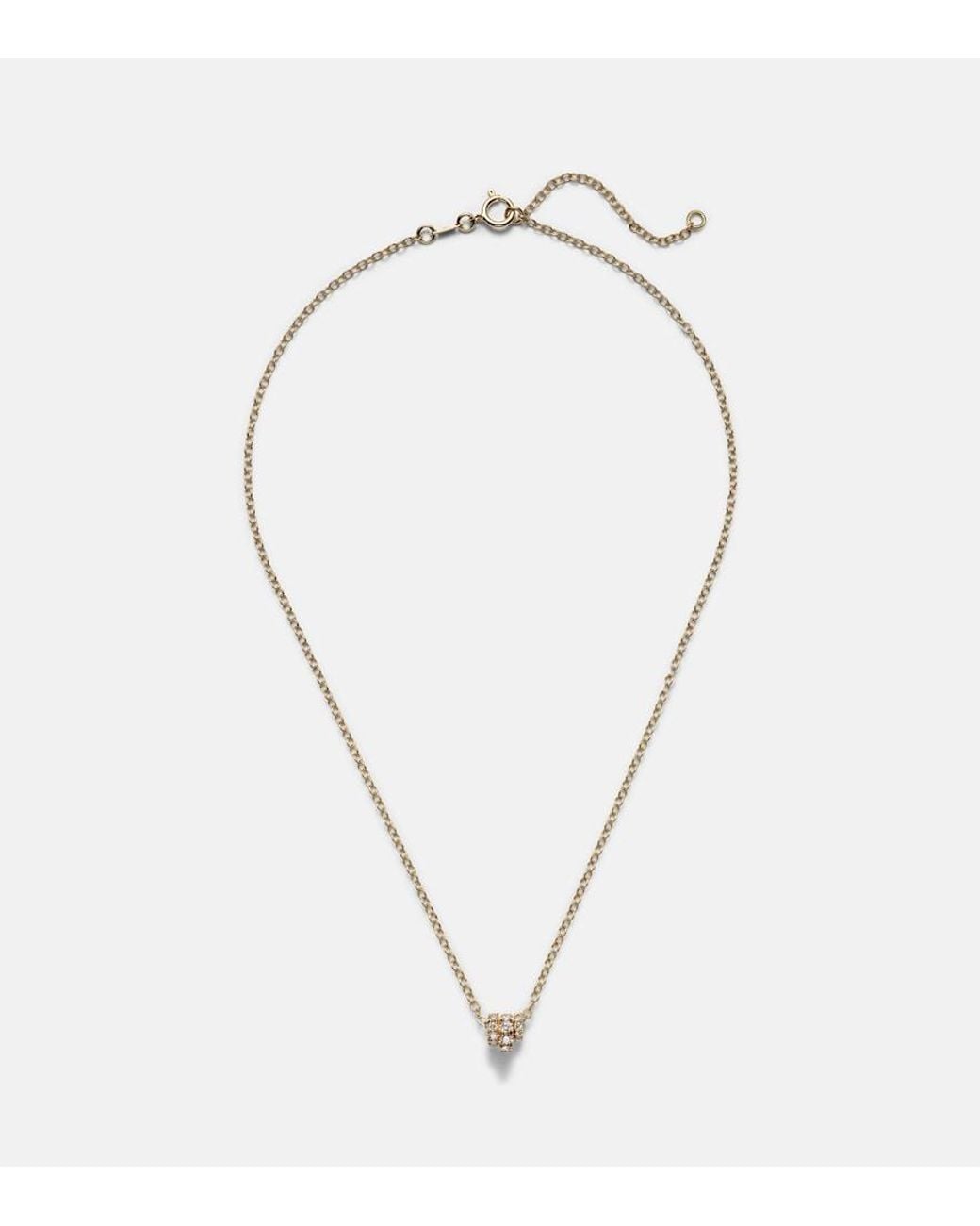Spinelli Kilcollin Metallic Vesta 18Kt Chain Necklace With Diamonds