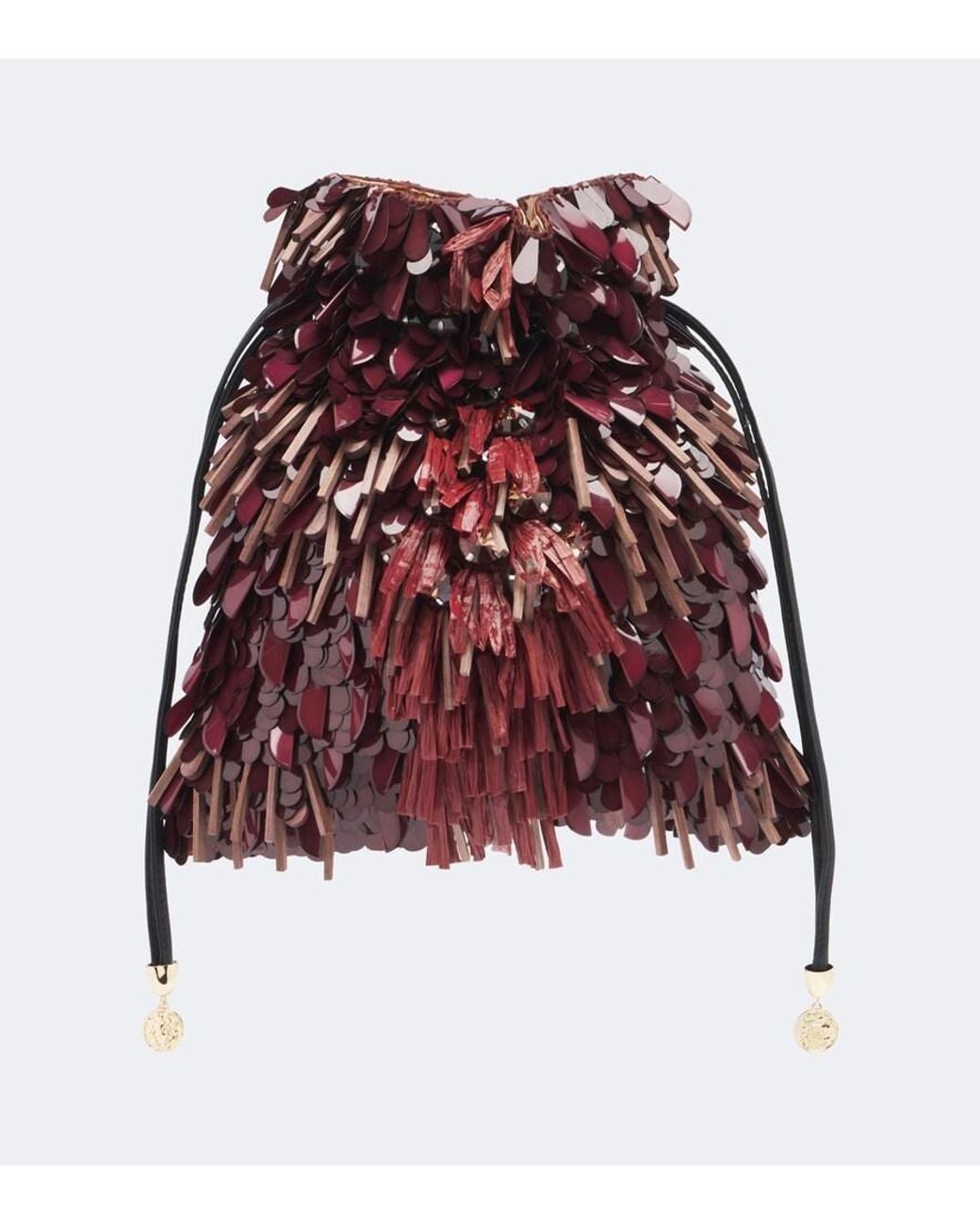 LaDoubleJ Red Dustbag Embellished Pouch
