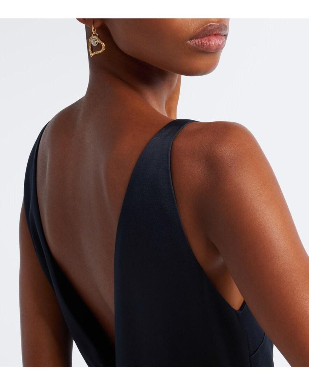 Versace Blue Medusa Satin Gown