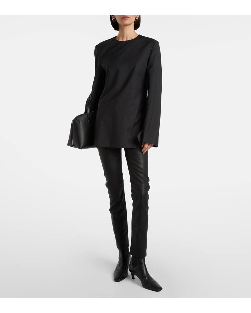 Pantalones Skinny Mari De Piel AG Jeans de color Blue