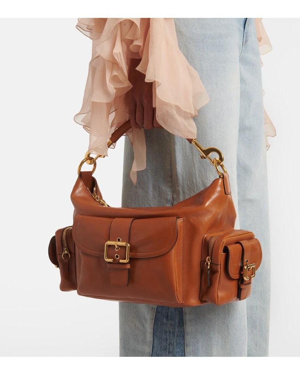 Chloé Brown Medium Leather Camera Bag