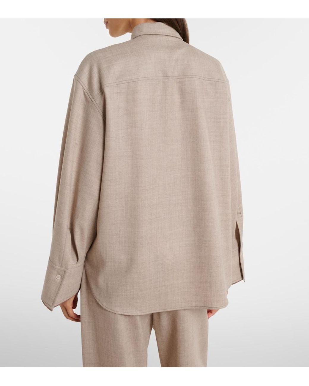 Brunello Cucinelli Brown Virgin Wool Shirt