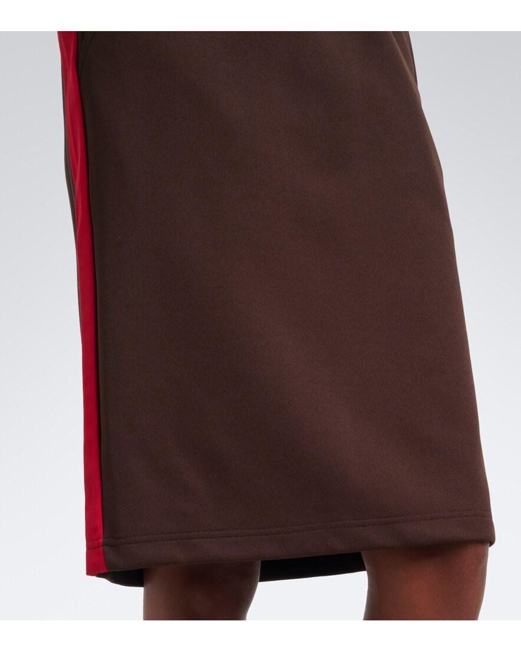Coperni Brown Jersey Midi Skirt