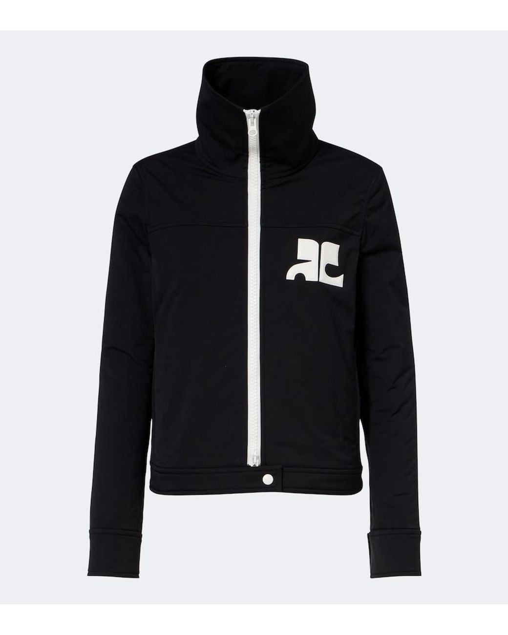 Courreges Black Logo Jacket