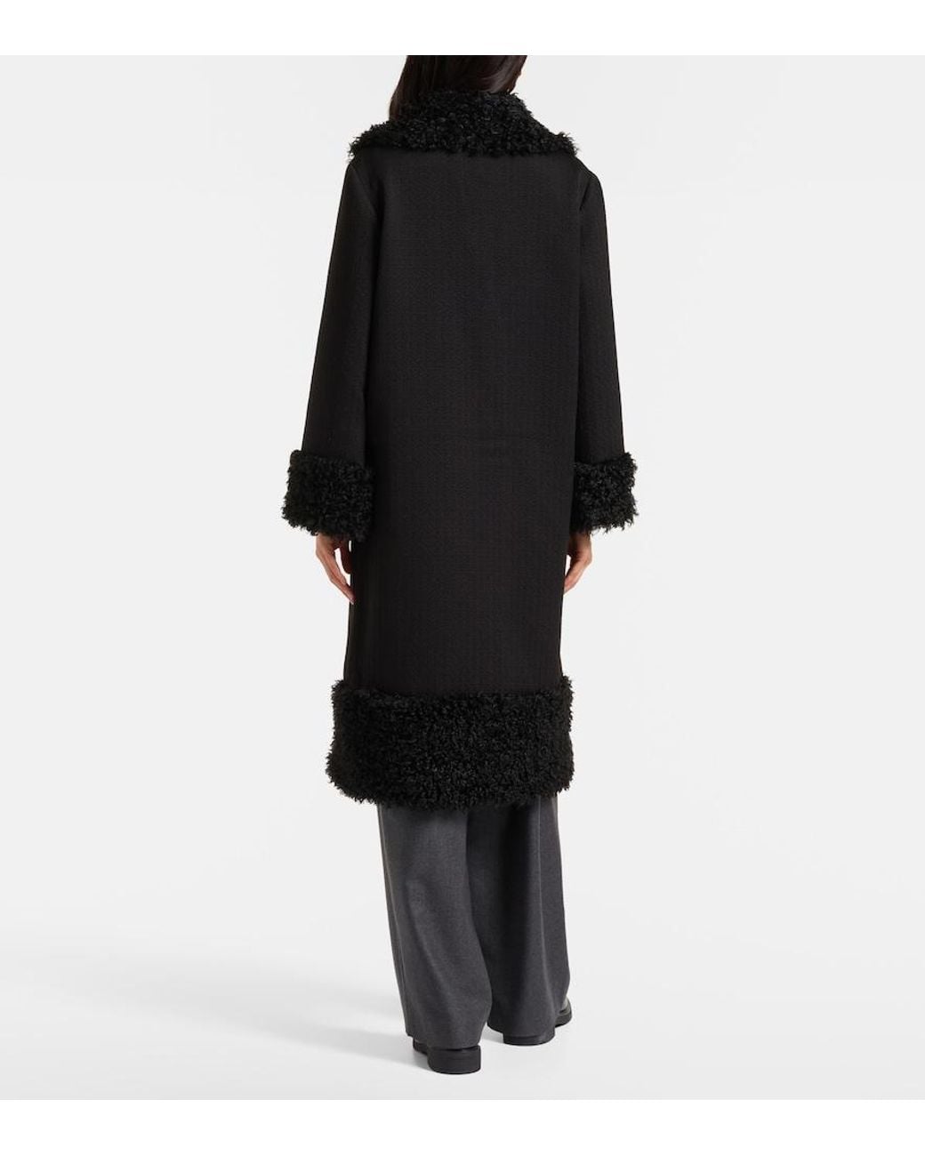 Rixo Black Diara Coat
