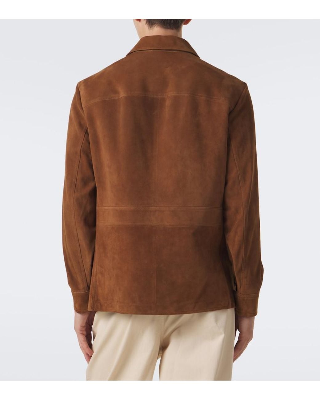 Ralph Lauren Brown Suede Jacket for men