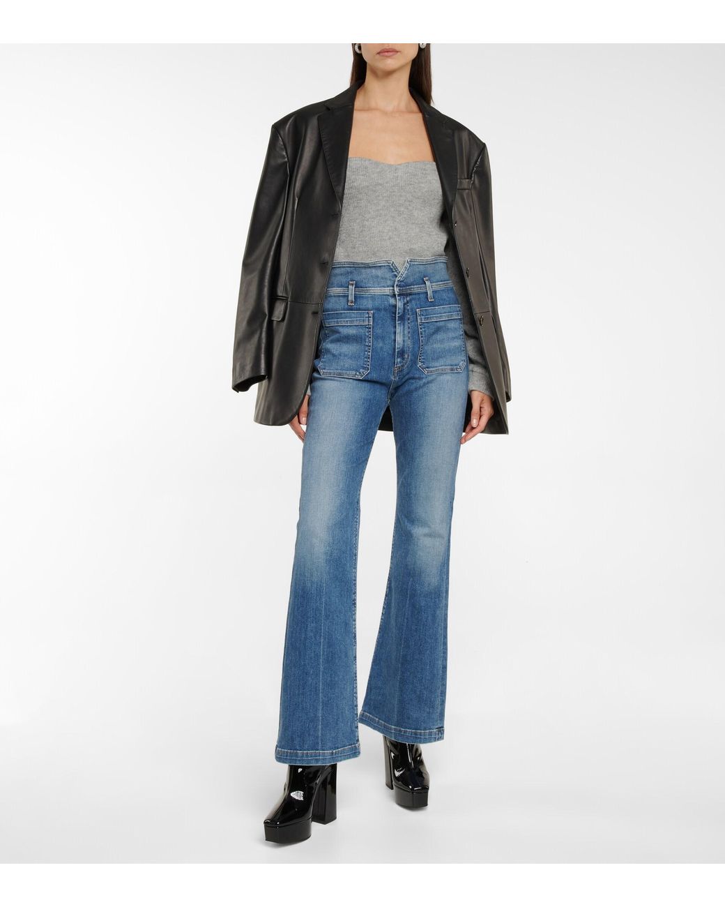 Citizens of Humanity Gabriella High-rise Flared Jeans in Blue | Lyst