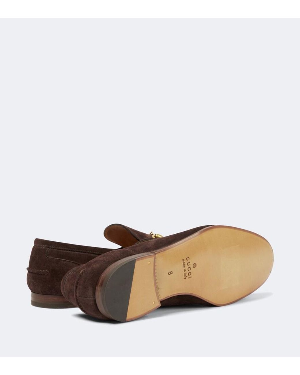 Gucci Brown Jordaan Loafer, Suede for men