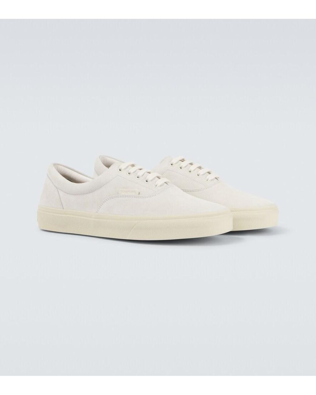 Tom Ford White Jude Suede Sneakers for men