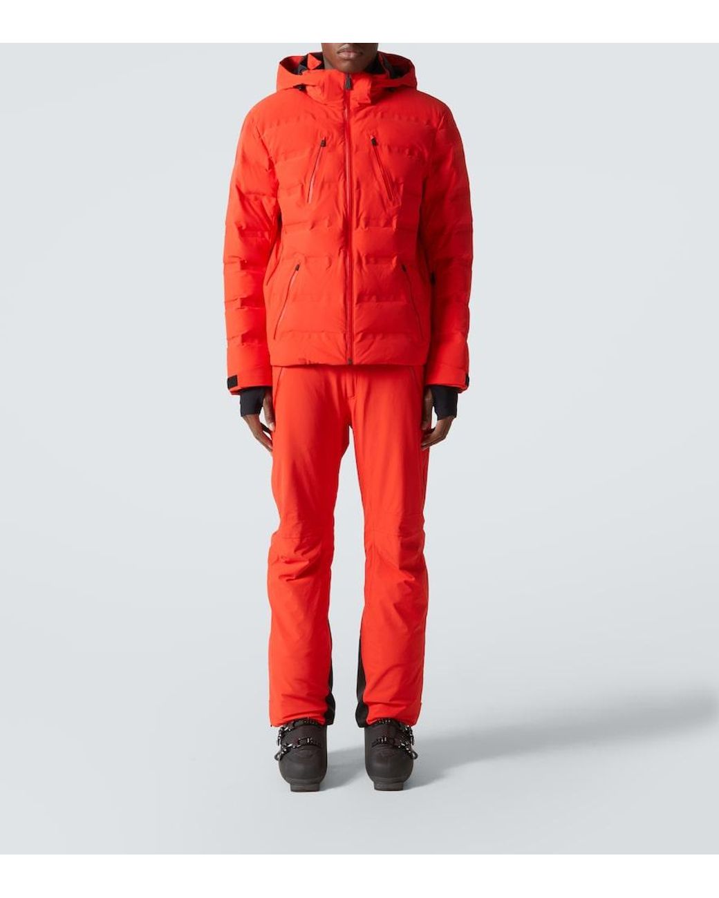 Pantaloni Da Sci Team Aztech di Aztech Mountain in Red da Uomo