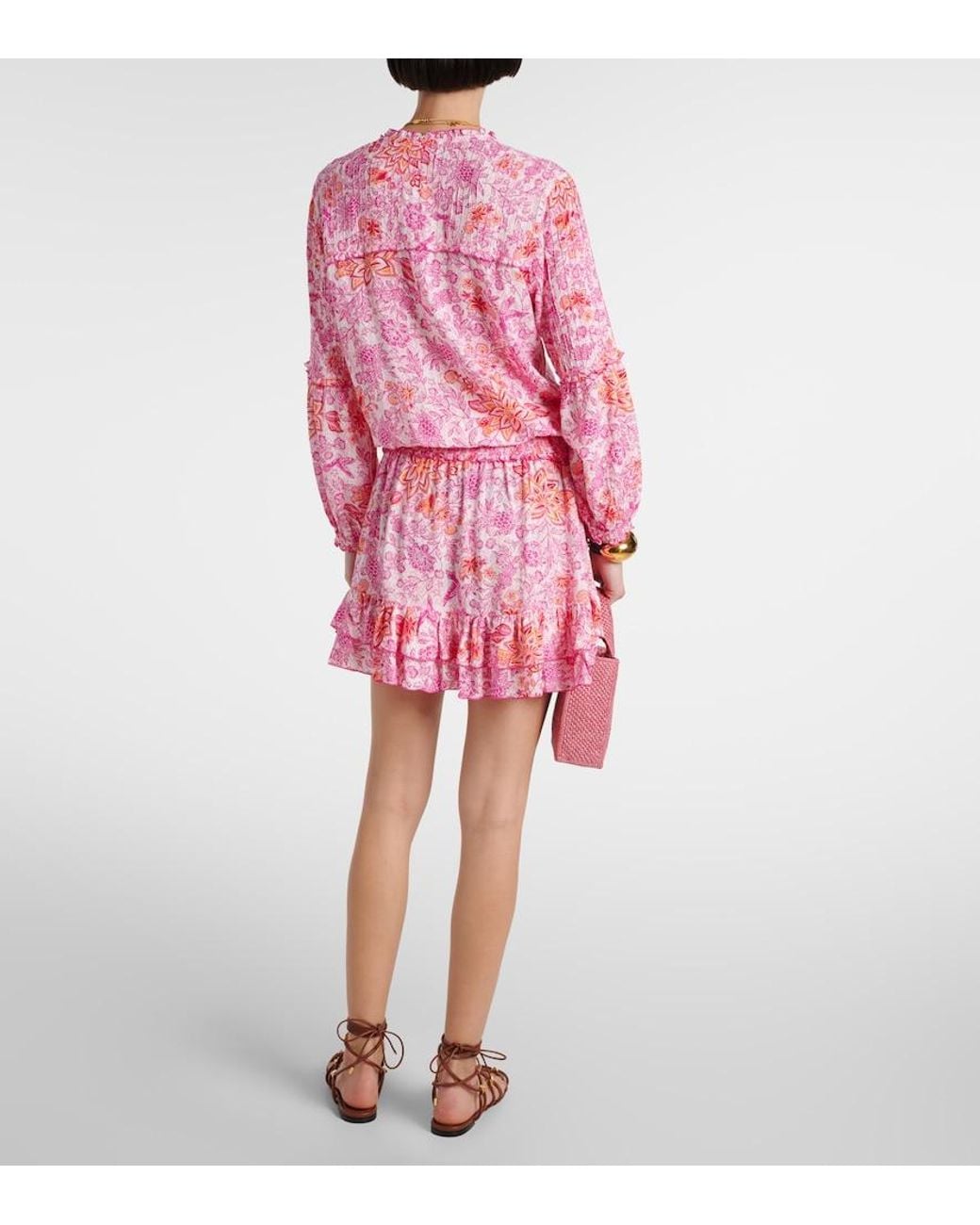 Poupette Pink Printed Minidress