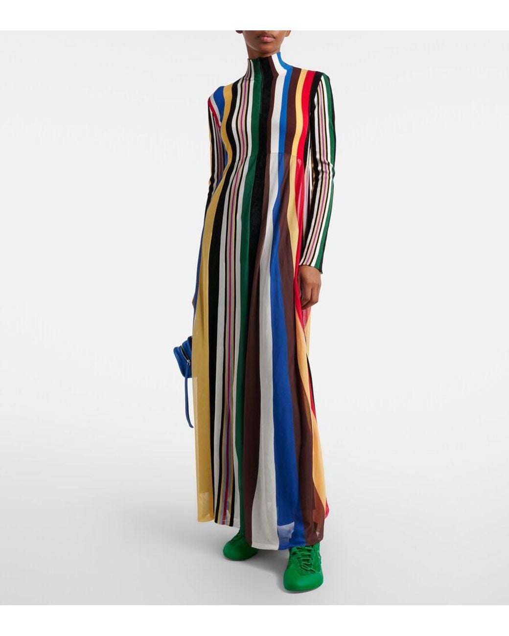 Loewe Green Grip Suede Sneakers