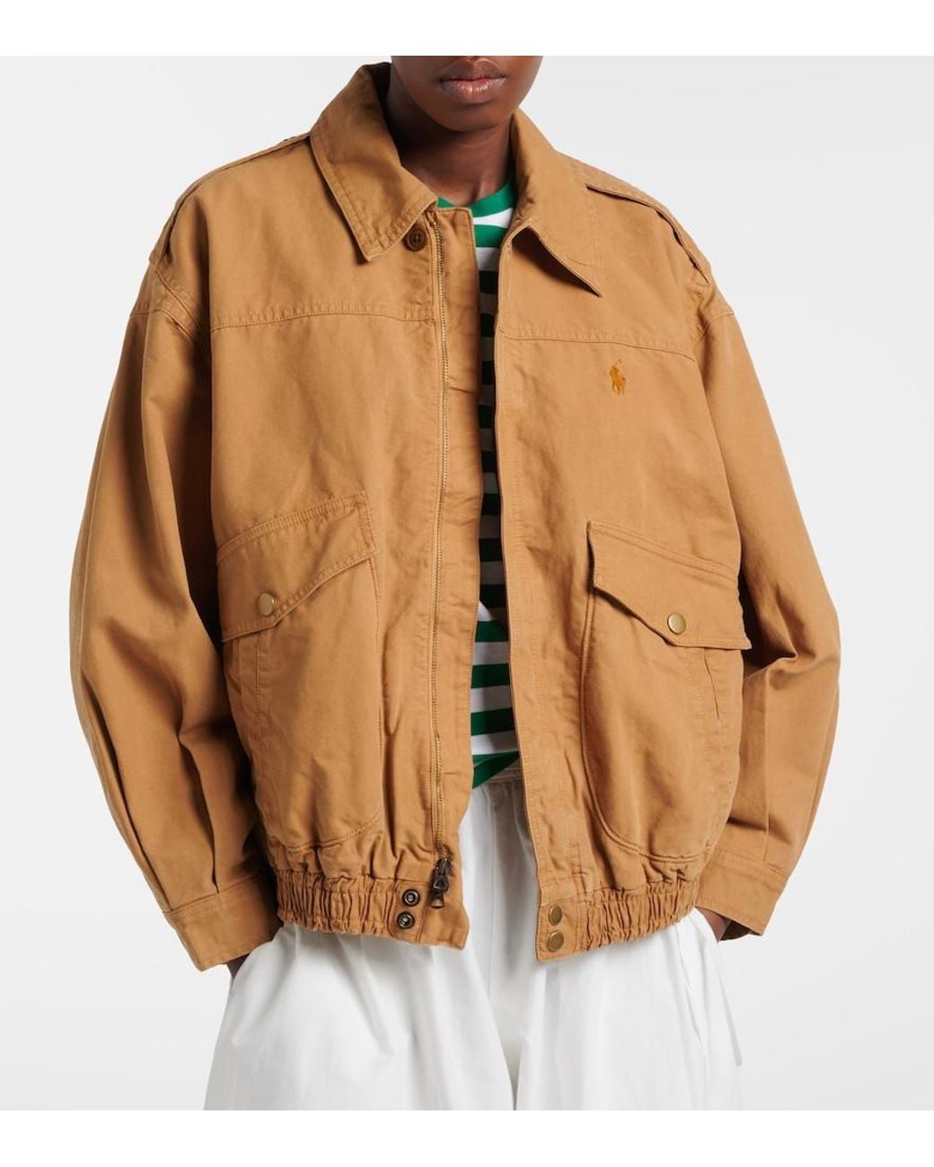 Polo Ralph Lauren Brown Cotton Blouson Jacket