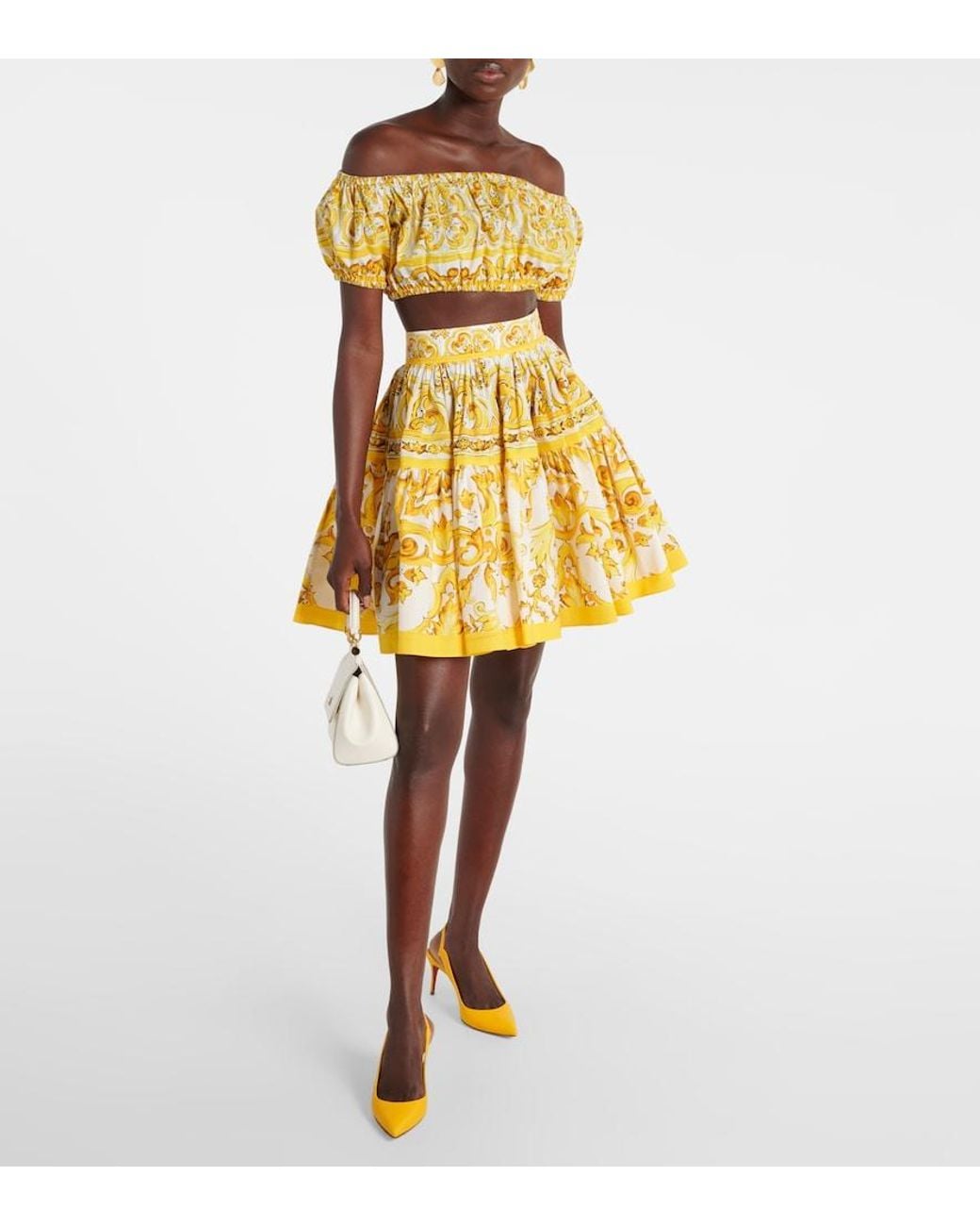 Christian Louboutin Yellow Hot Chick Sling 70 Leather Slingback Pumps