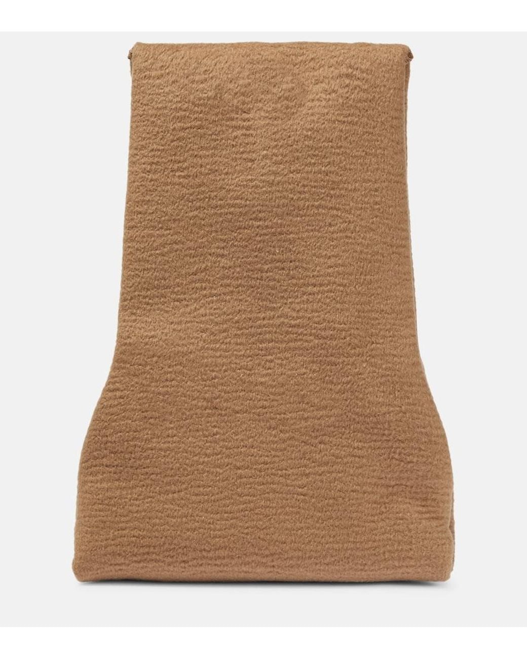 The Row Brown Glove Large Clutch Bag