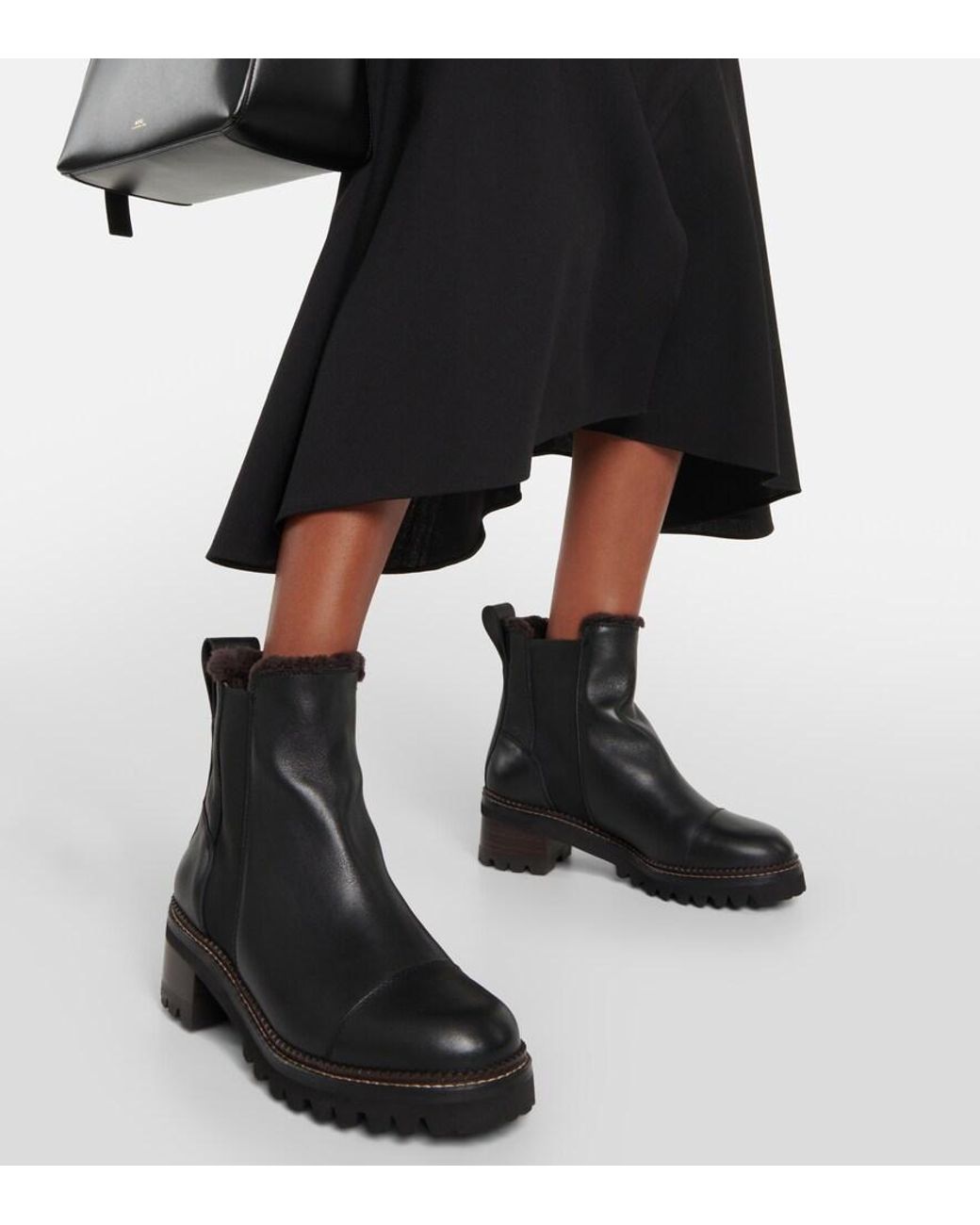See By Chloé Black Mallory Chelsea Boot