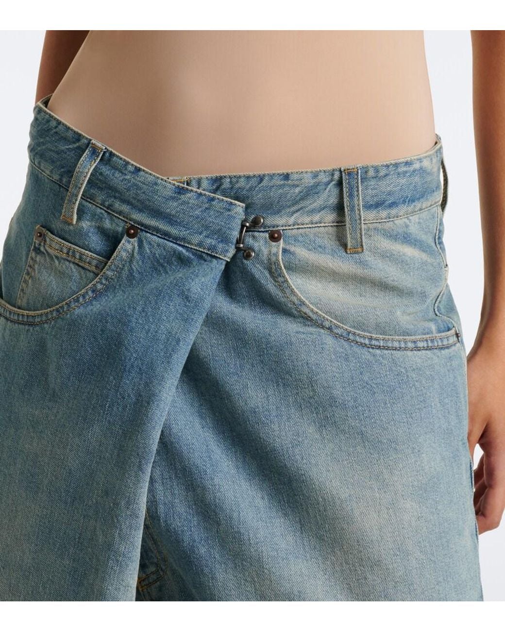 Maison Margiela Blue Faded Wide-Leg Jeans
