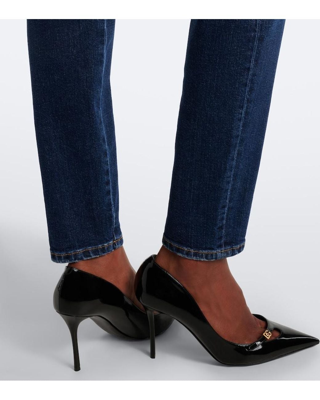 Dolce & Gabbana Blue Skinny Jeans