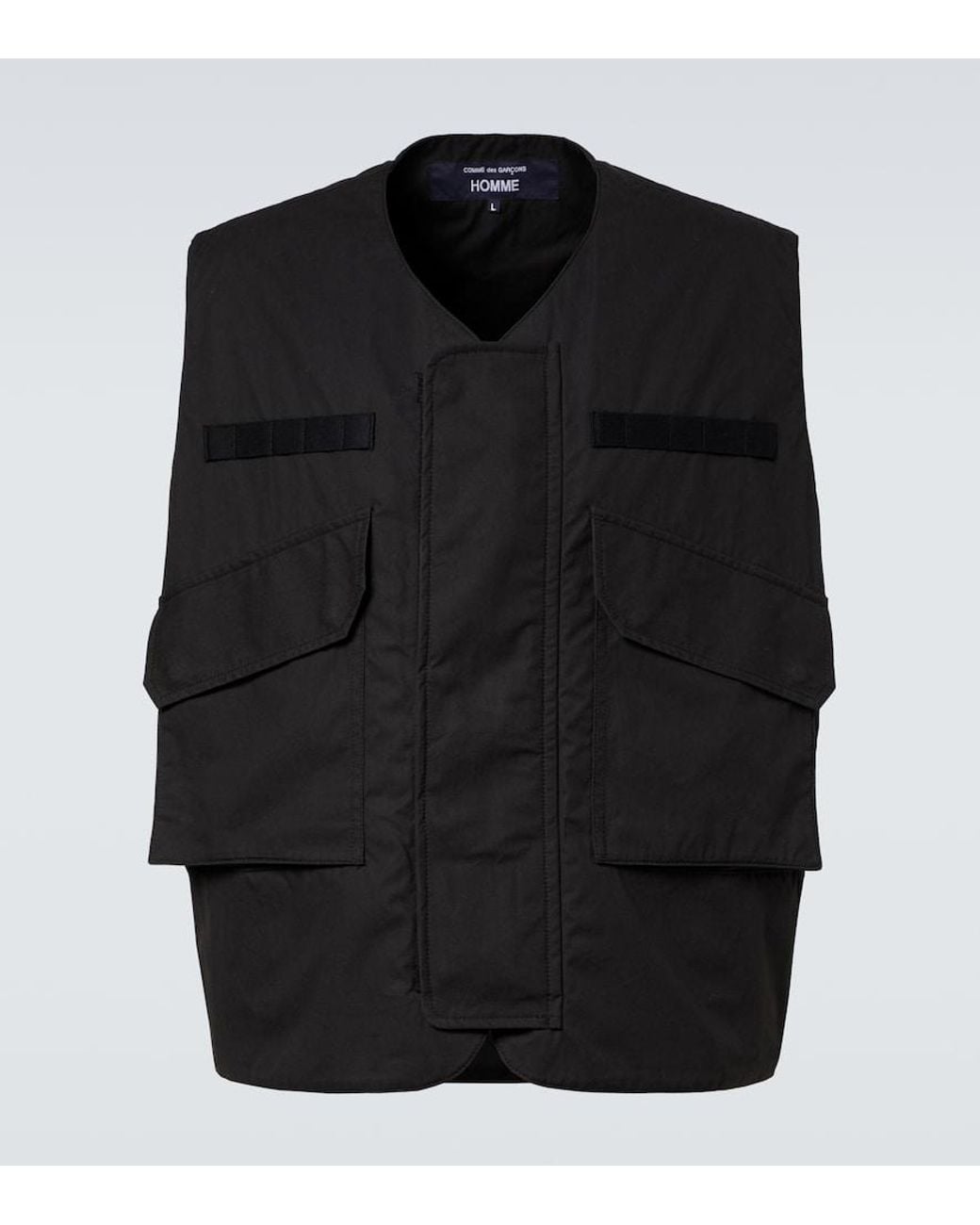 Comme des Garçons Black Cotton Gilet for men