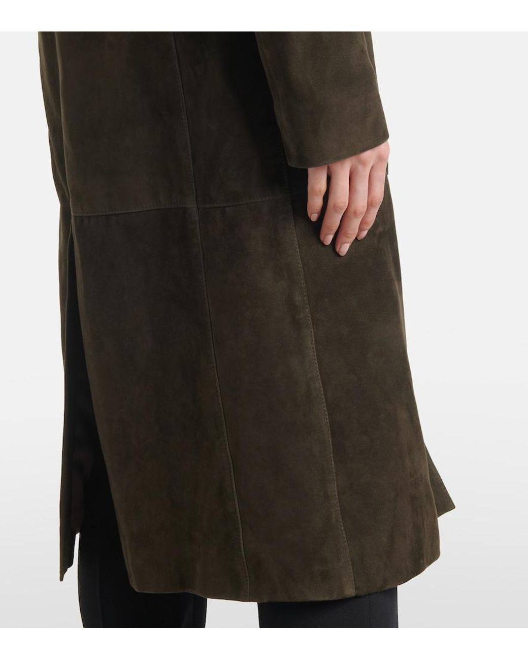 Totême Brown Suede Coat