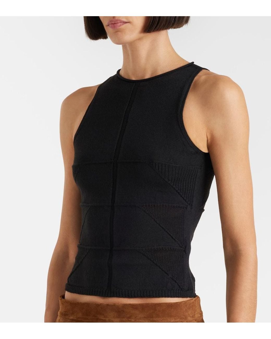 Rick Owens Black Virgin Wool Top