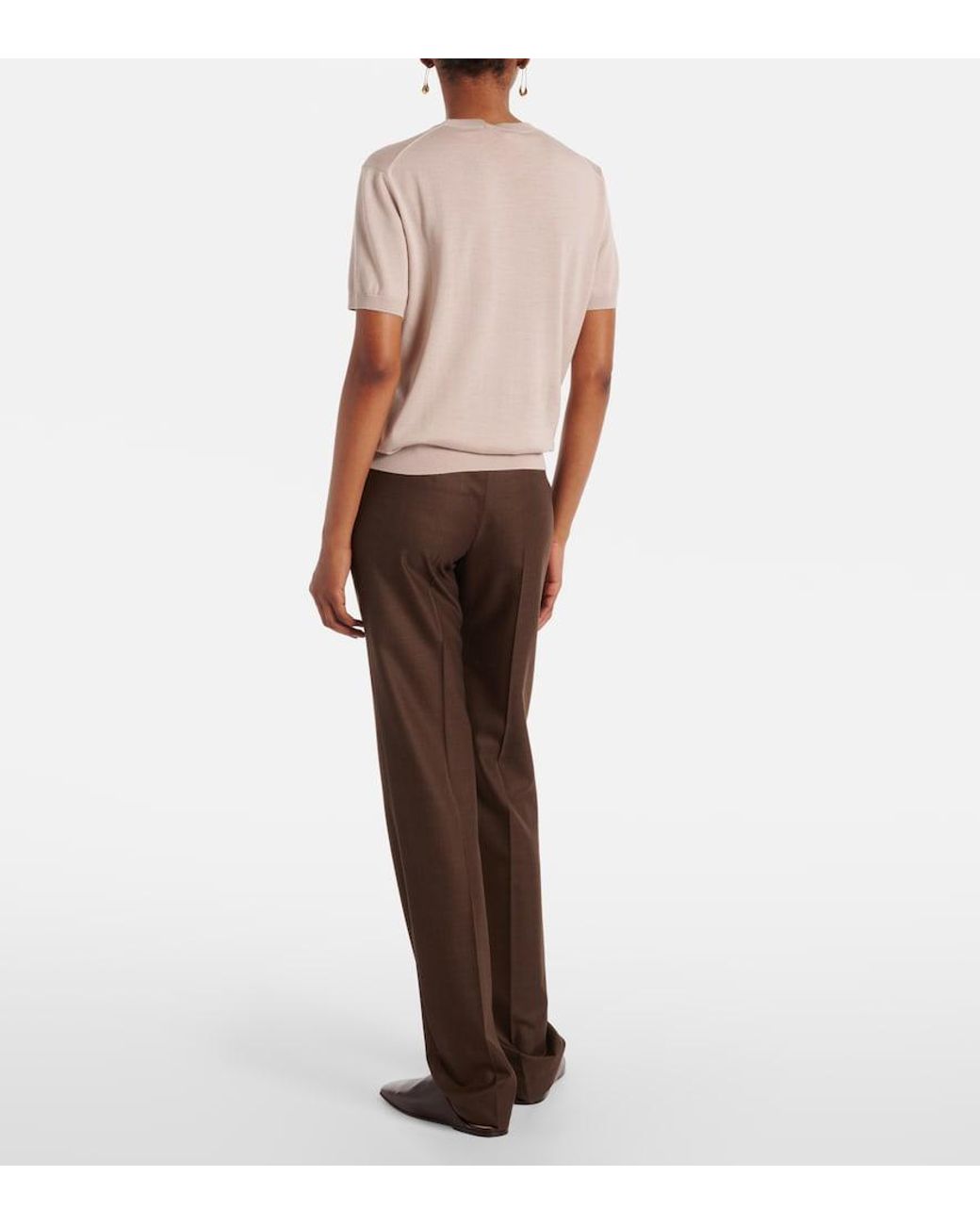 Loro Piana Natural Sottile Wool, Silk And Cashmere Sweater