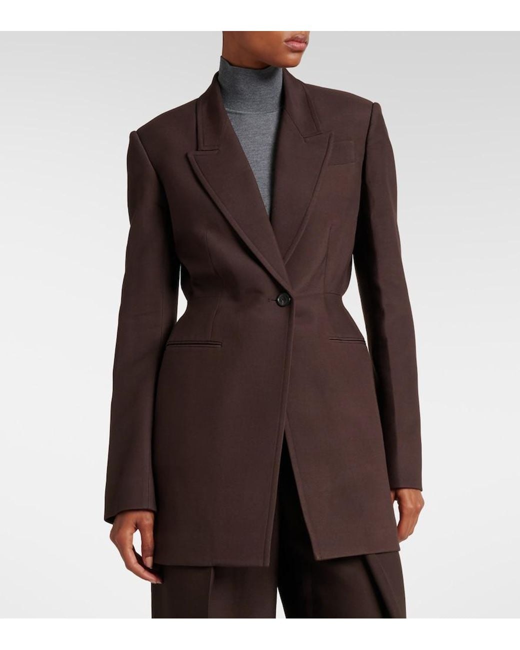 Khaite Brown Beckett Blazer