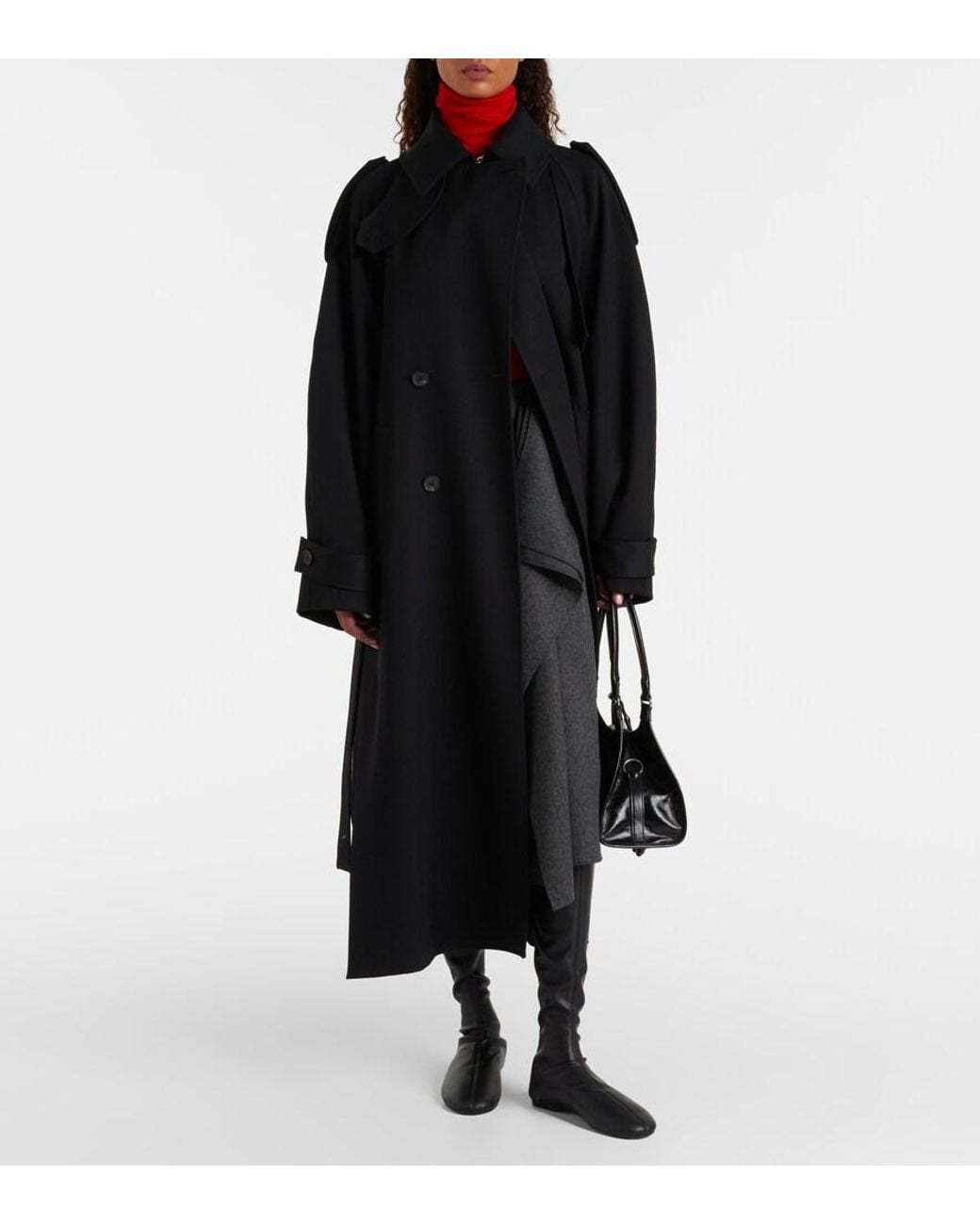 Proenza Schouler Black Tee Stretch Over-The-Knee Boots