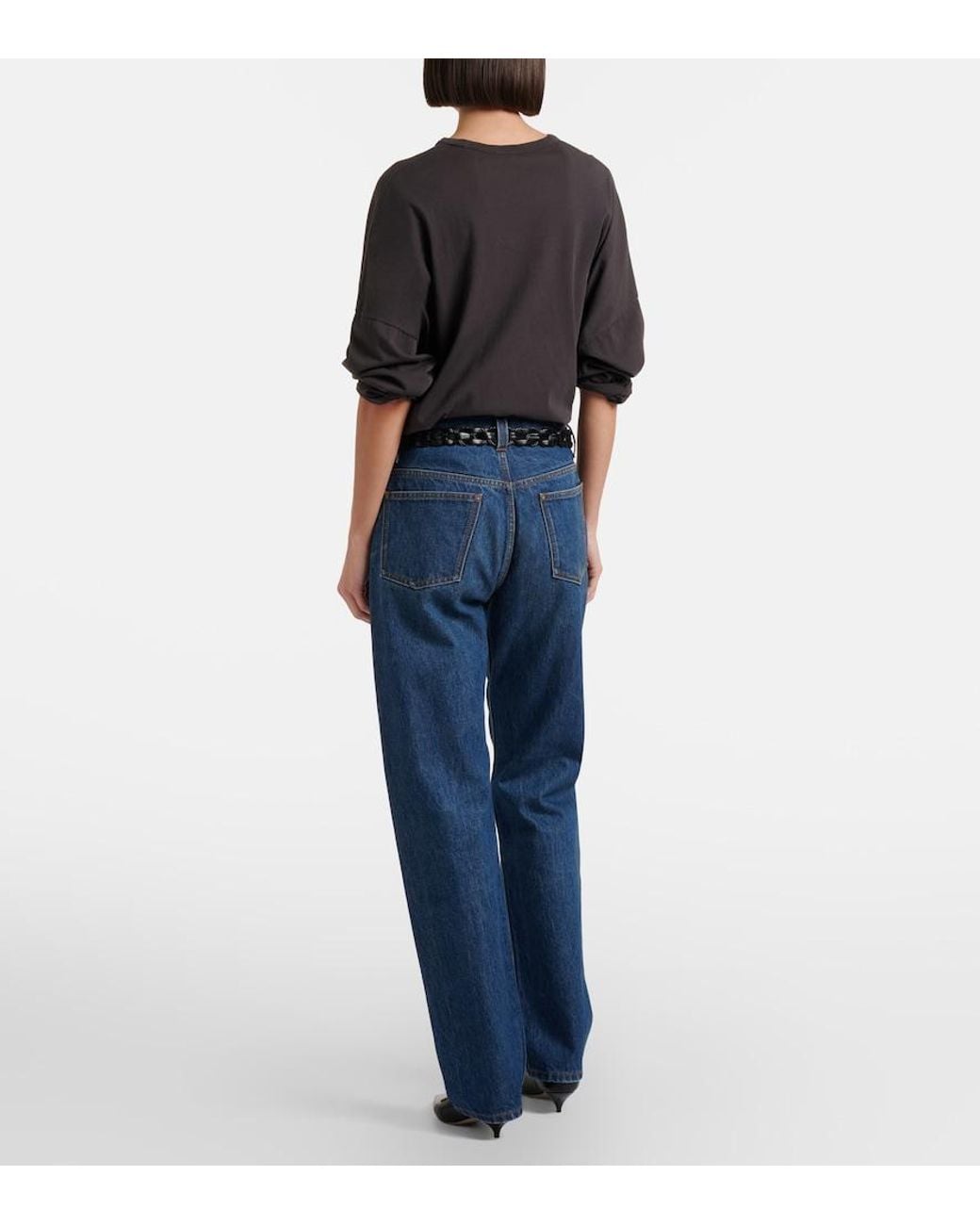 The Row Blue Daciana Straight Jeans