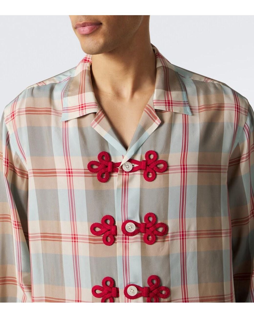 Bode Multicolor Canyon Checked Shirt for men