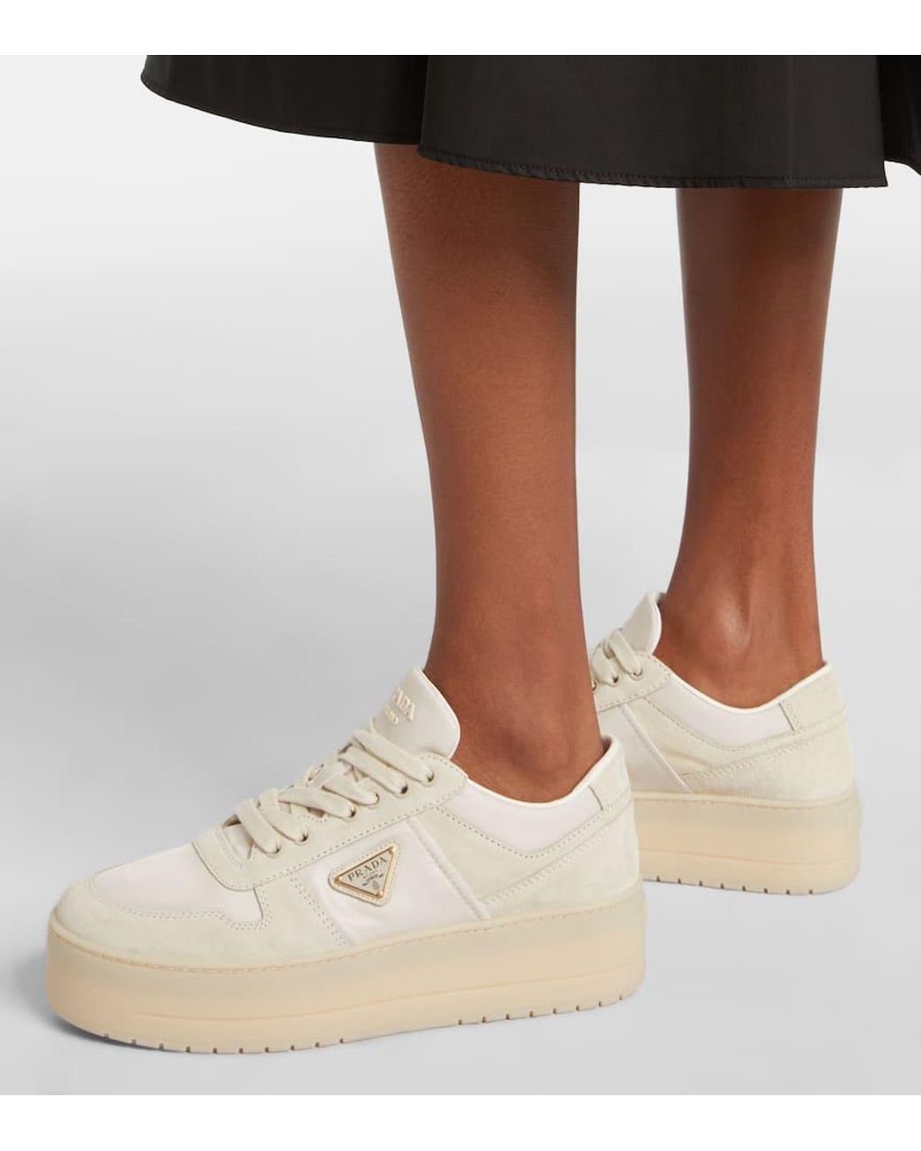 Sneakers Downtown Bold di Prada in White