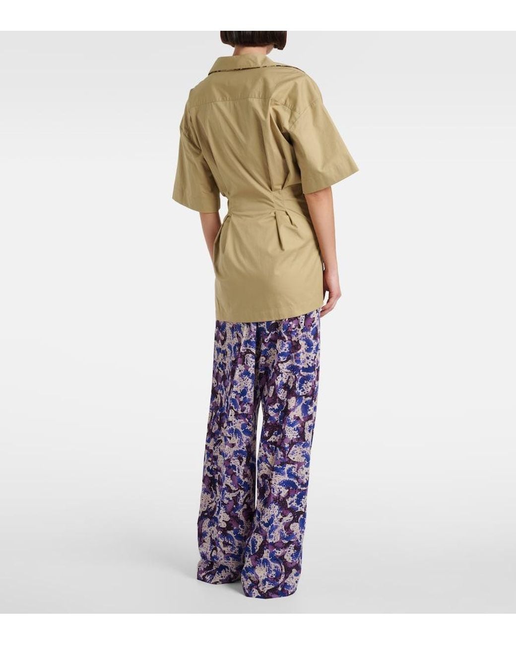 Dries Van Noten Natural Cotton Twill Shirt