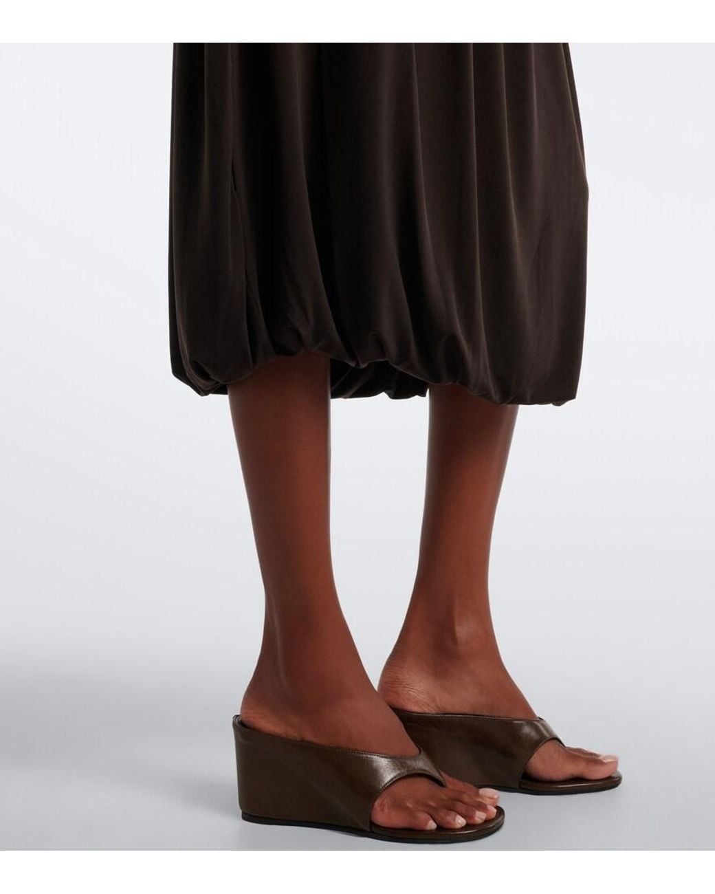 Vince Black Jersey Midi Skirt