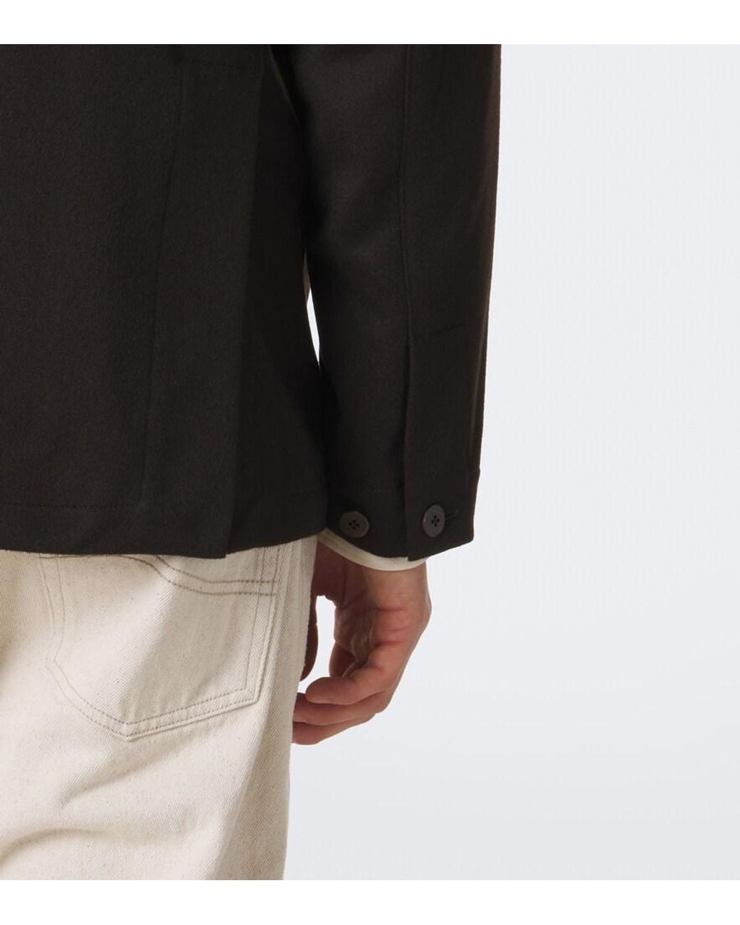 Blazer De Cachemir STÒFFA de hombre de color Black