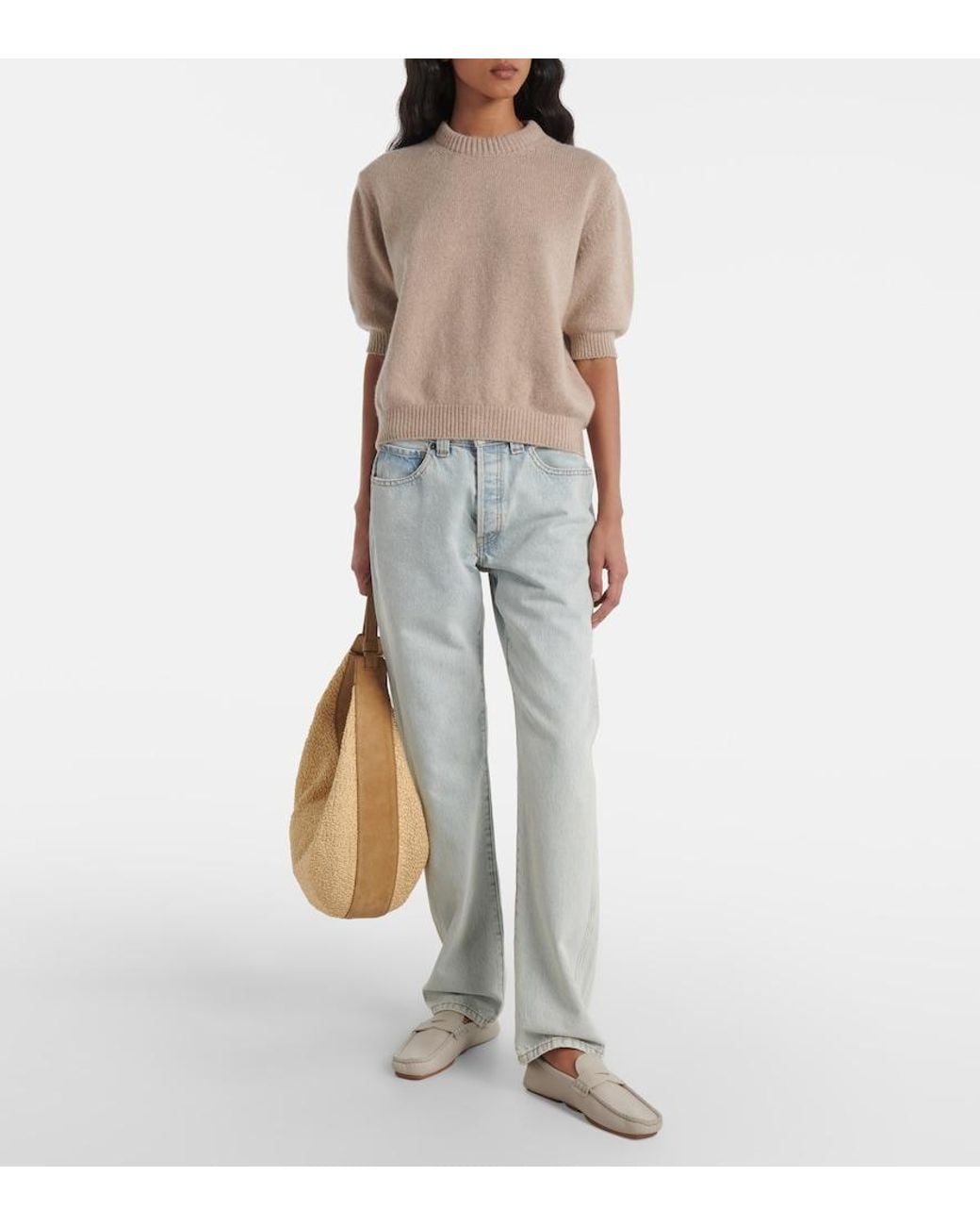 Khaite Blue Callum Straight Jeans