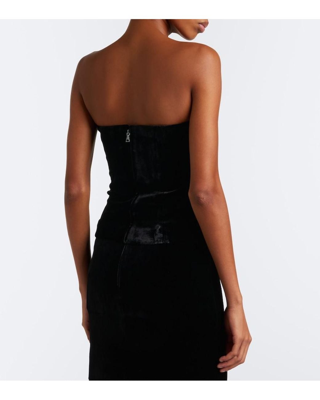 Roland Mouret Black Velvet Corset