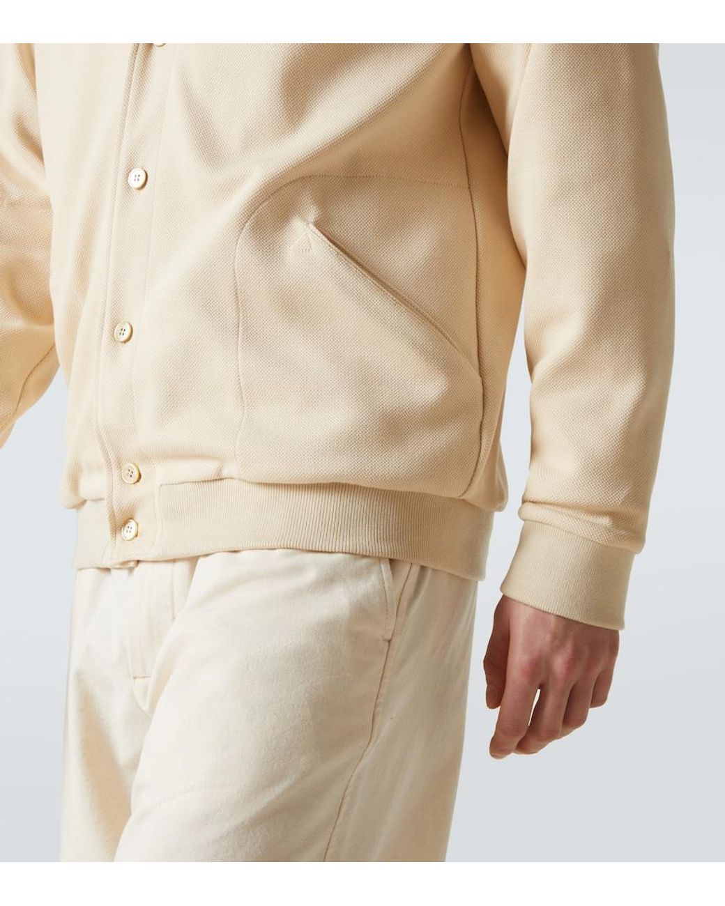 Valentino Natural Cotton-Blend Cardigan for men