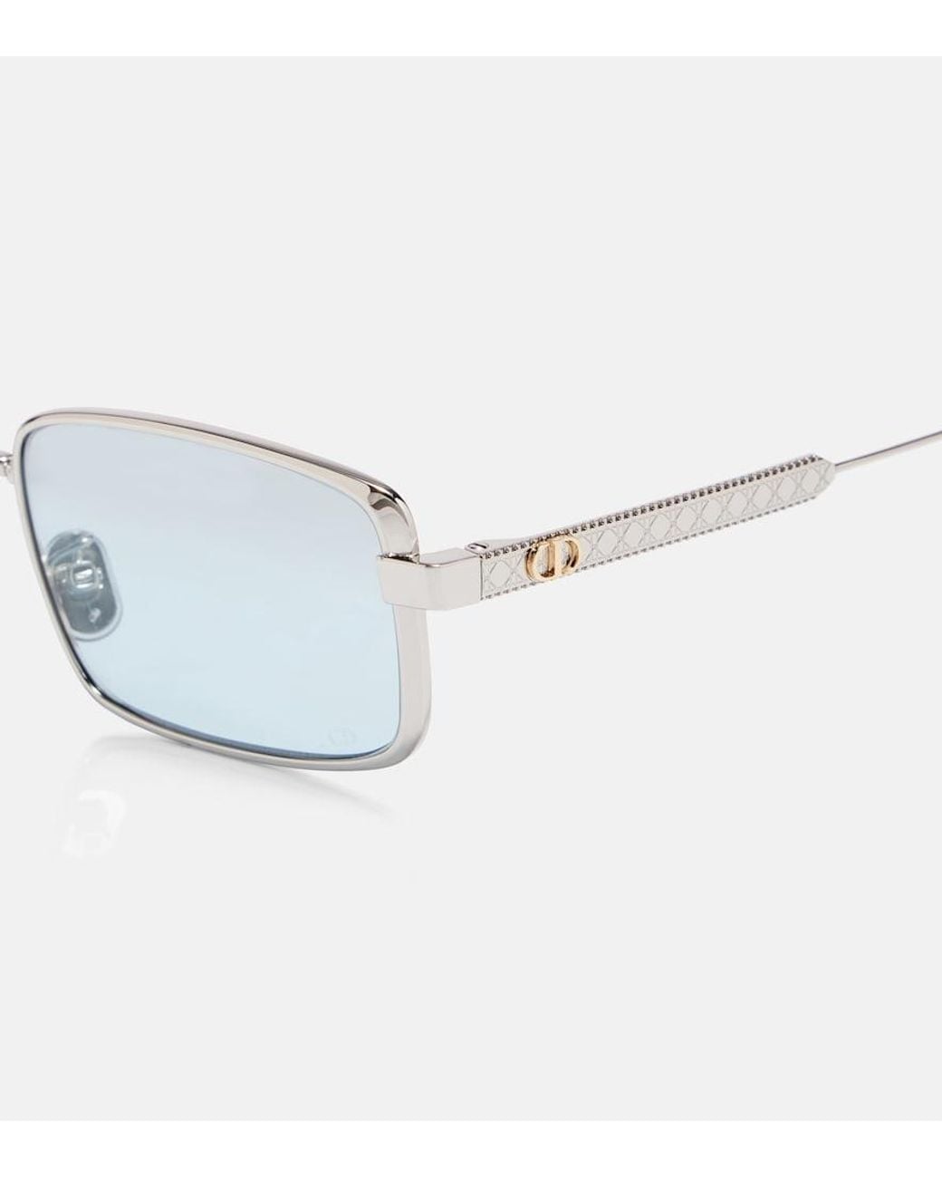 Dior Blue Diorcannage S2U Rectangular Sunglasses