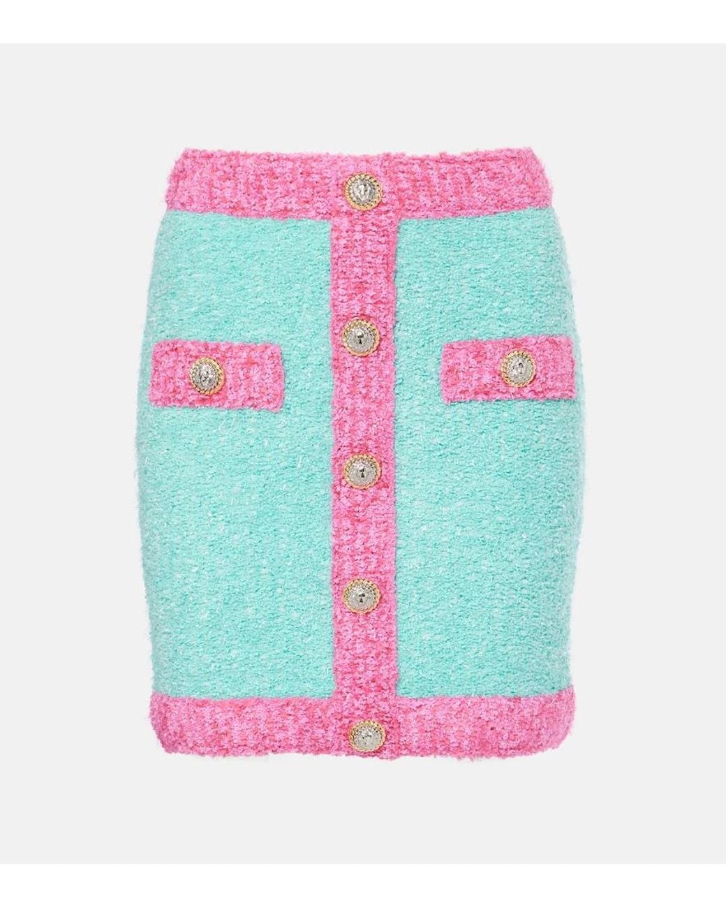 Balmain Green Short Skirts